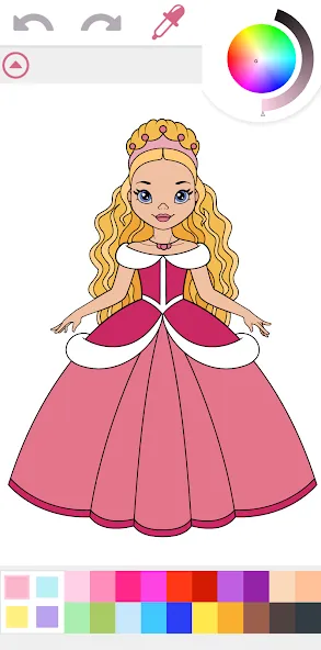 Princess Coloring Book Game  [МОД Много монет] Screenshot 1