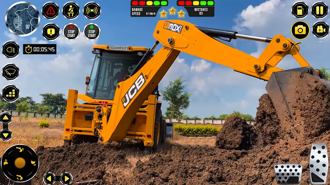 JCB Excavator Construction 3D  [МОД Бесконечные деньги] Screenshot 4