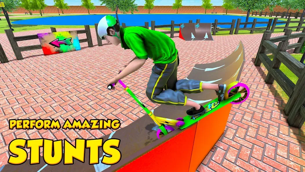 BMX Air Skate Scooter Tricks  [МОД Unlocked] Screenshot 3