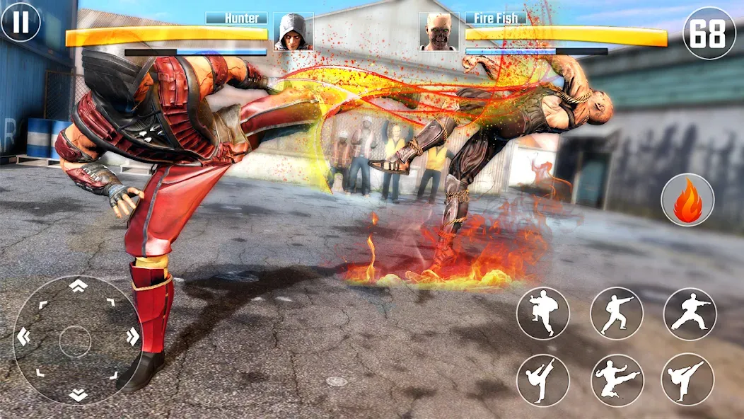 Kung Fu Fighting Karate Games (Кунгфу файтинг карате игры)  [МОД Unlimited Money] Screenshot 1