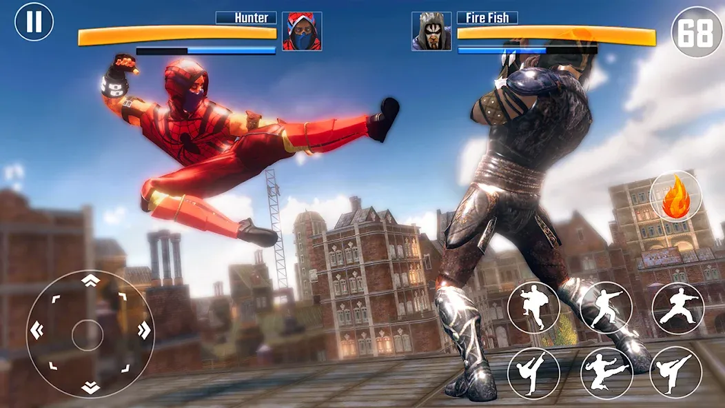 Kung Fu Fighting Karate Games (Кунгфу файтинг карате игры)  [МОД Unlimited Money] Screenshot 4