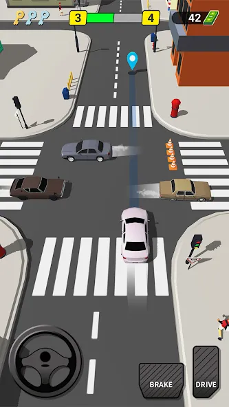 Pick Me Up 3D: Taxi Game (Пик Ми Ап 3Д)  [МОД Много денег] Screenshot 1