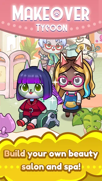 Idle Cat Makeover: Hair Salon  [МОД Меню] Screenshot 4