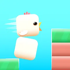 Скачать взломанную Square Bird - Flappy Chicken (Сквер Брд)  [МОД Бесконечные монеты] - стабильная версия apk на Андроид