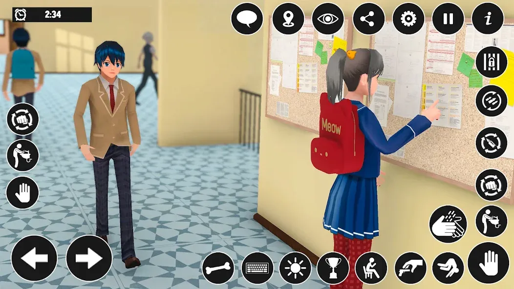 High School Boy Virtual Life  [МОД Unlocked] Screenshot 3