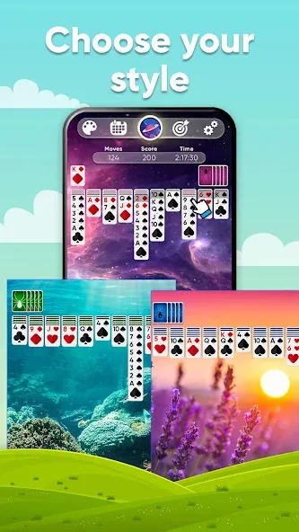 Spider Solitaire (Спайдер Солитер)  [МОД Unlocked] Screenshot 3