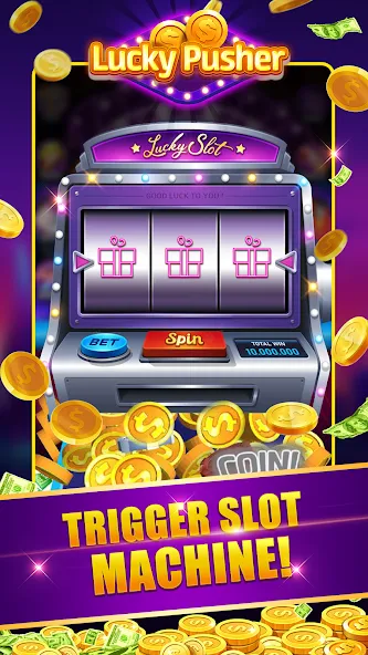 Lucky Cash Pusher Coin Games (Лаки Кэш Пушер Коин Геймс)  [МОД Бесконечные монеты] Screenshot 2