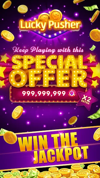 Lucky Cash Pusher Coin Games (Лаки Кэш Пушер Коин Геймс)  [МОД Бесконечные монеты] Screenshot 3