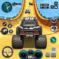 Взломанная Monster Truck Games- Car Games  [МОД Все открыто] - стабильная версия apk на Андроид