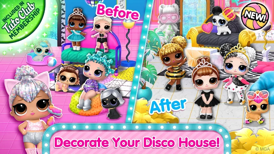 L.O.L. Surprise! Disco House  [МОД Menu] Screenshot 1