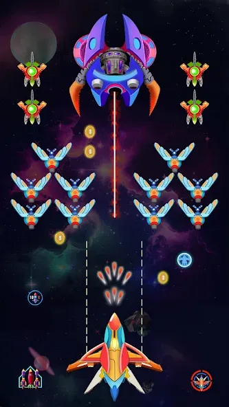 Galaxy Shooting: Alien Attack (Гэлэкси Шутинг)  [МОД Mega Pack] Screenshot 2