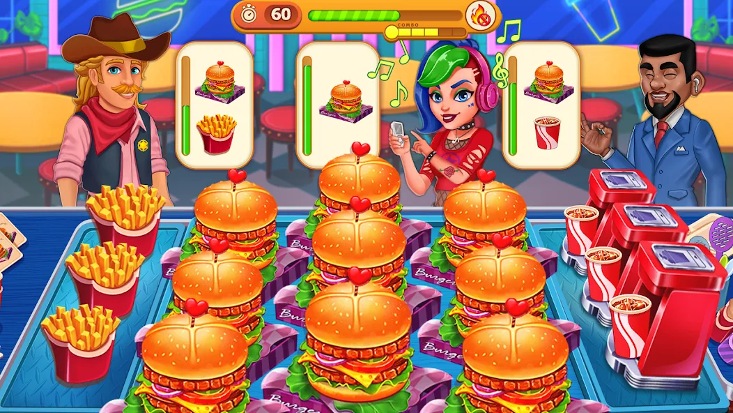 Cooking Max: Restaurant Games (Кукинг Макс)  [МОД Много монет] Screenshot 4