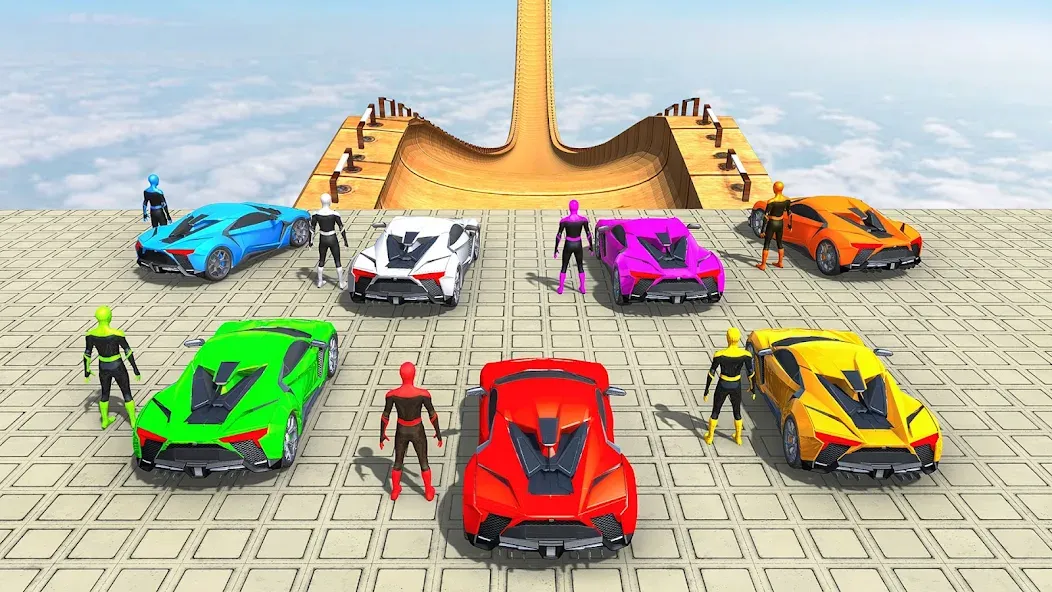 Mega Ramp Car Games Car Stunts  [МОД Бесконечные деньги] Screenshot 1