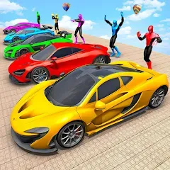 Скачать взлом Mega Ramp Car Games Car Stunts  [МОД Бесконечные деньги] - последняя версия apk на Андроид