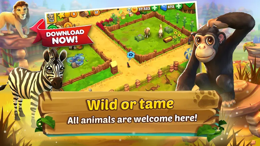 Zoo 2: Animal Park (Зу 2)  [МОД Бесконечные монеты] Screenshot 3