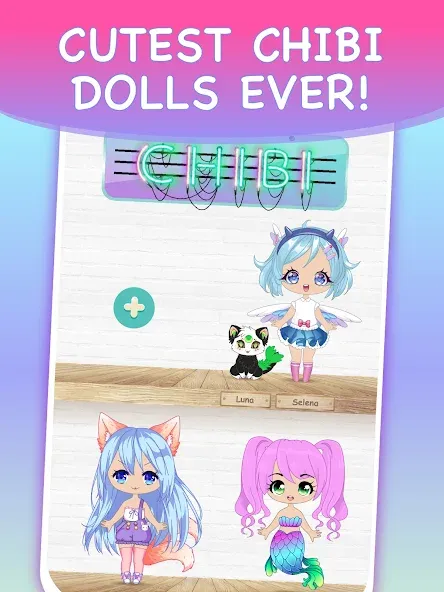 Chibi Dress Up Games for Girls  [МОД Unlocked] Screenshot 1