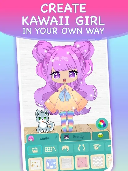 Chibi Dress Up Games for Girls  [МОД Unlocked] Screenshot 2