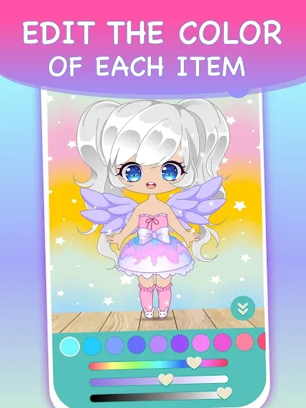 Chibi Dress Up Games for Girls  [МОД Unlocked] Screenshot 4