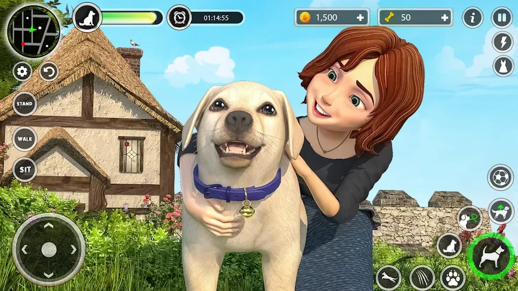 Dog Simulator Pet Dog Games 3D  [МОД Menu] Screenshot 3