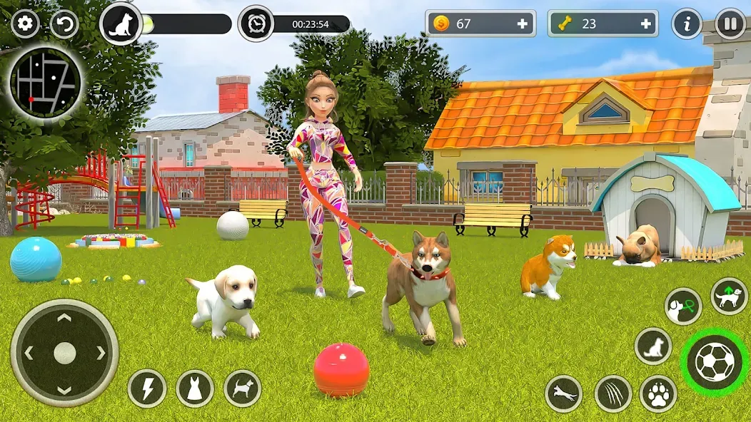 Dog Simulator Pet Dog Games 3D  [МОД Menu] Screenshot 5