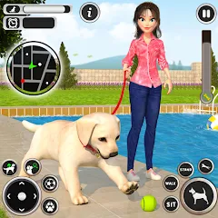 Взломанная Dog Simulator Pet Dog Games 3D  [МОД Menu] - стабильная версия apk на Андроид