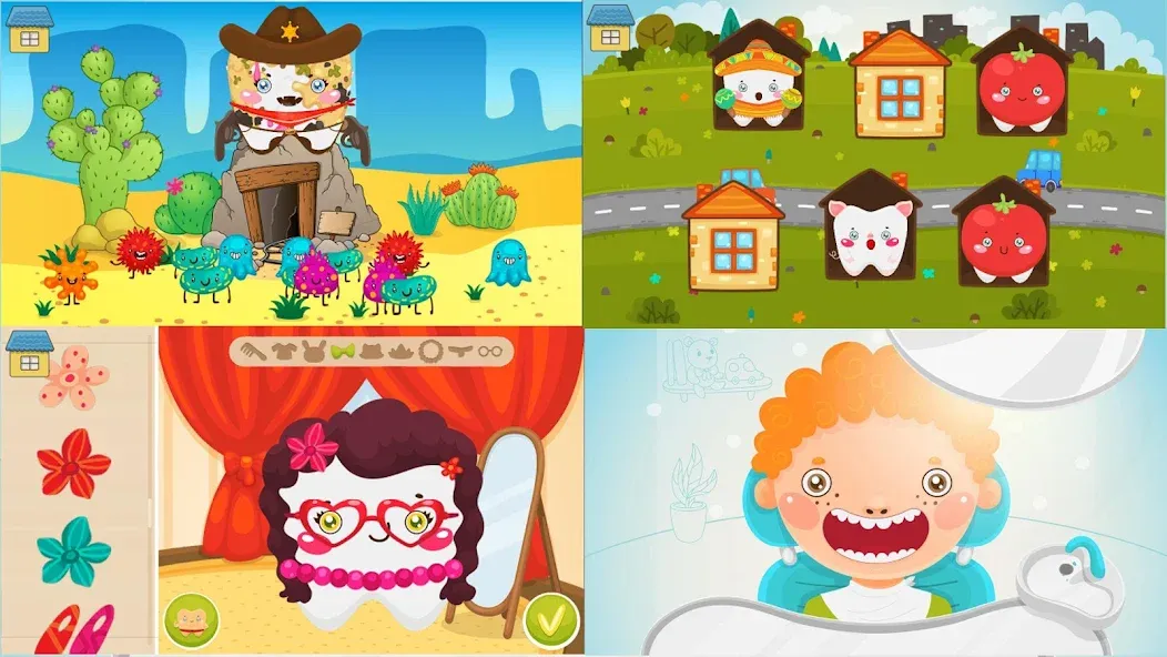 Funny Teeth kids dentist care!  [МОД Unlocked] Screenshot 4