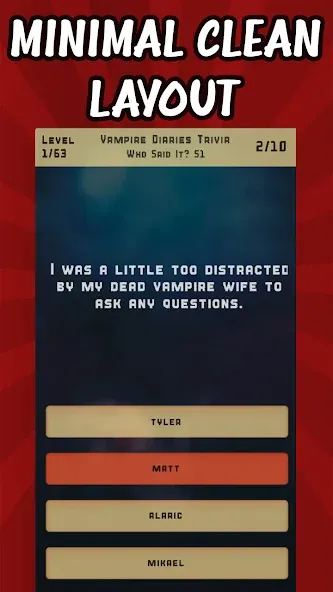 Vampire Diaries Quiz Trivia (Вампирские дневники викторина виктрия)  [МОД Бесконечные деньги] Screenshot 2