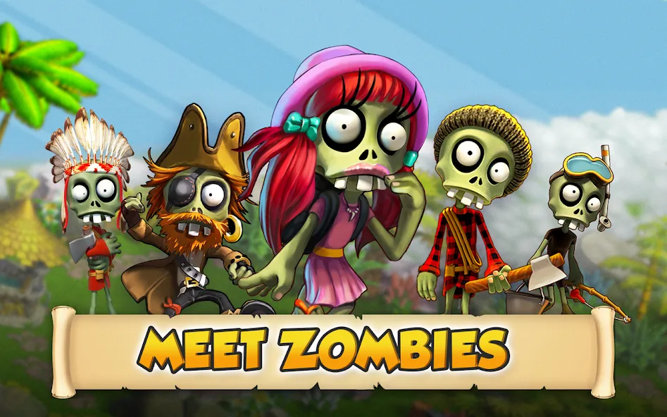 Zombie Castaways  [МОД Бесконечные деньги] Screenshot 5