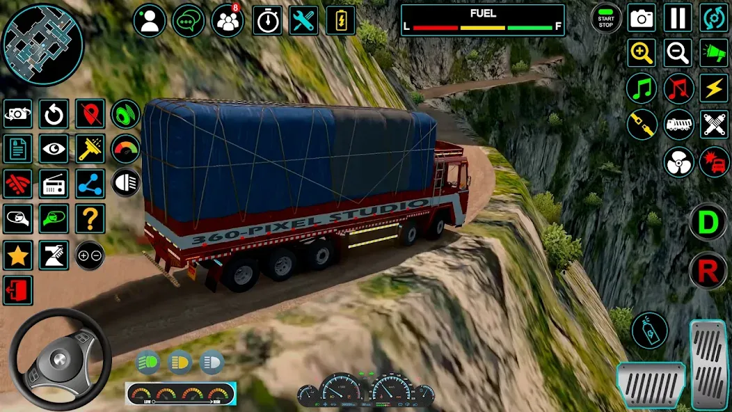 Indian Truck Offroad Cargo Sim (Индийский грузовик   )  [МОД Бесконечные монеты] Screenshot 5