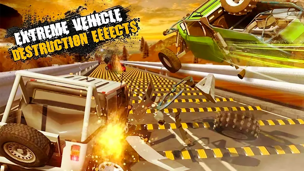 Car Crash Speed Bump Car Games  [МОД Много монет] Screenshot 2