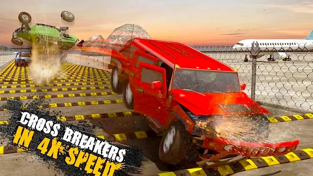 Car Crash Speed Bump Car Games  [МОД Много монет] Screenshot 3