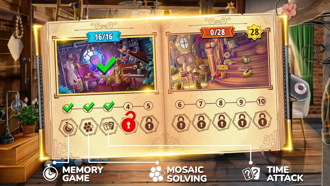 Books of Wonder Hidden Objects  [МОД Все открыто] Screenshot 2