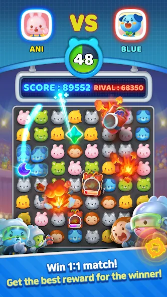 Anipang Match (Анипанг Матч)  [МОД Много денег] Screenshot 5