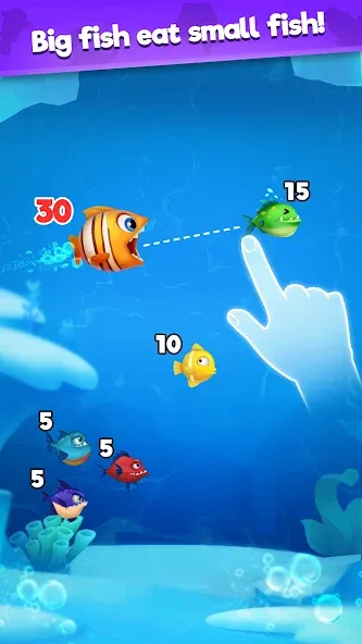 Fish Go.io - Be the fish king  [МОД Бесконечные деньги] Screenshot 1