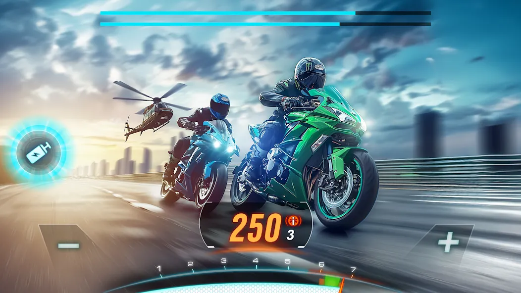 Motor Bike: Xtreme Races  [МОД Unlocked] Screenshot 5