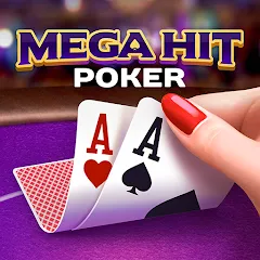 Скачать взломанную Mega Hit Poker: Texas Holdem (Мега Хит Покер)  [МОД Unlocked] - полная версия apk на Андроид