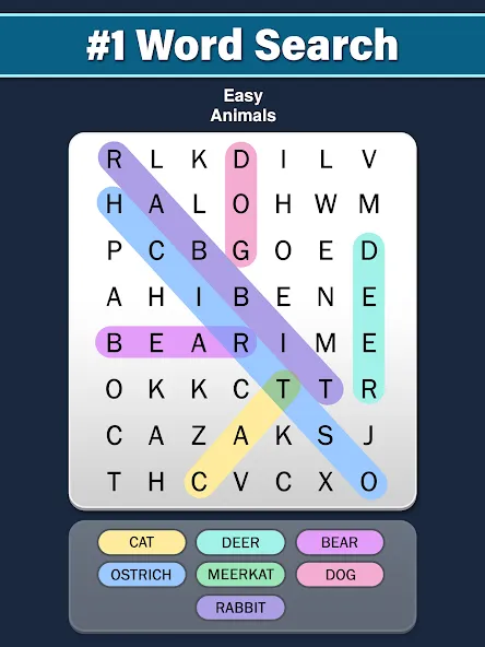 Word Search: Word Find (Ворд Срч)  [МОД Много монет] Screenshot 4