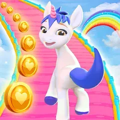 Скачать взломанную Unicorn Kingdom: Running Games (Юникорн Кингдом)  [МОД Все открыто] - последняя версия apk на Андроид