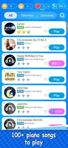 Magic Piano Music Tiles 2 (Магическое пианино Музыкальные плитки 2)  [МОД Unlocked] Screenshot 3