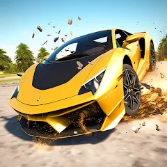 Взломанная Car Crash: 3D Mega Demolition (Кар краш)  [МОД Все открыто] - полная версия apk на Андроид