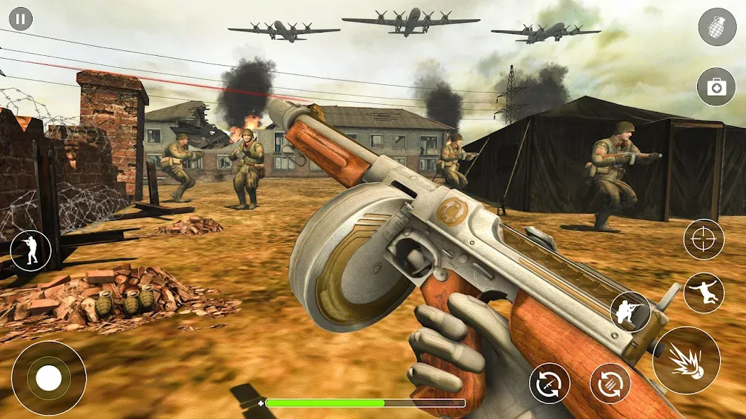 WW2 Survival Shooter :Gun fire (Вторая Мировая Война  )  [МОД Меню] Screenshot 4