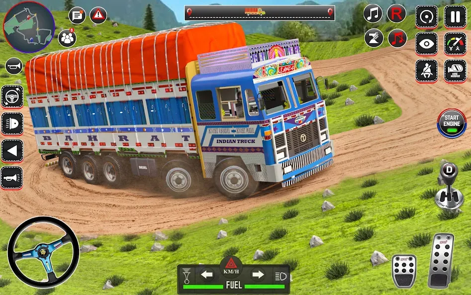 Indian Truck Drive Truck Games (Индийский грузовой симулятор)  [МОД Бесконечные деньги] Screenshot 3