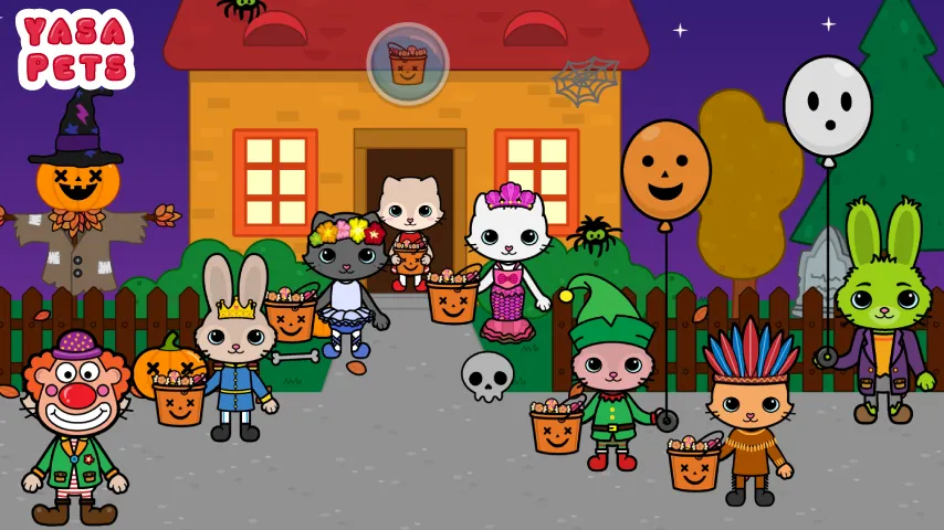 Yasa Pets Halloween (Яса Петс Хэллоуин)  [МОД Unlocked] Screenshot 1