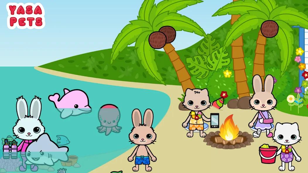 Yasa Pets Island (Яса Петс Айленд)  [МОД Бесконечные монеты] Screenshot 2