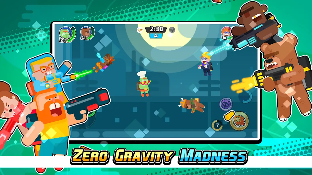 Gravity Brawl: Hero Shooter  [МОД Много монет] Screenshot 1