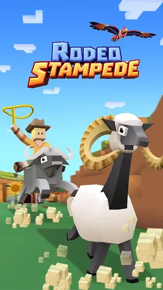 Rodeo Stampede: Sky Zoo Safari  [МОД Бесконечные монеты] Screenshot 1