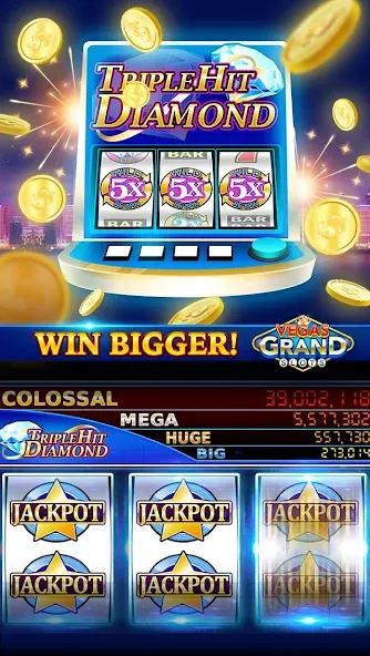 Vegas Grand Slots:Casino Games (Вегас Гранд Слоты)  [МОД Menu] Screenshot 5