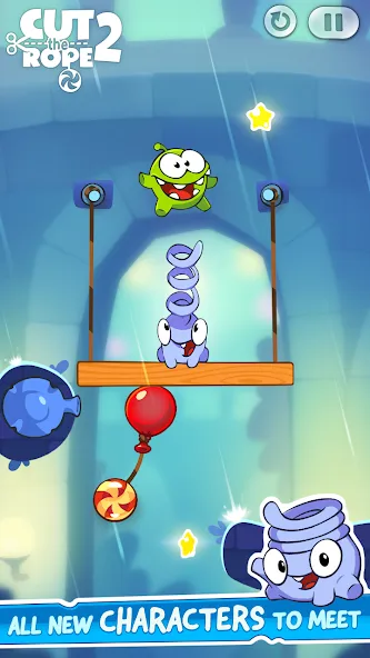 Cut the Rope 2 (Кат зе Роуп 2)  [МОД Бесконечные монеты] Screenshot 4