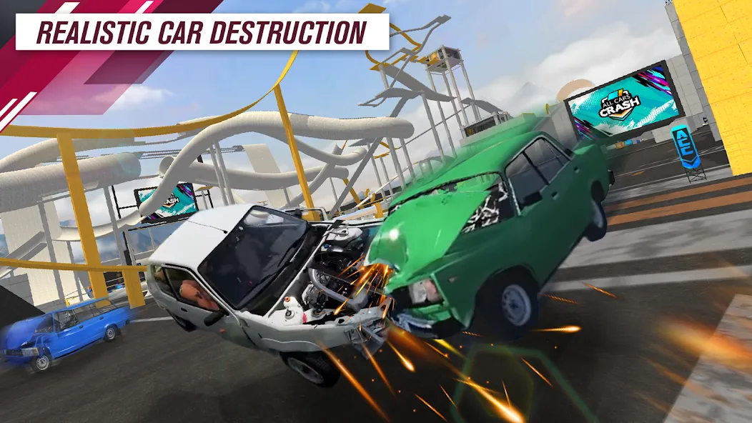 All Cars Crash (Олл Карс Краш)  [МОД Бесконечные монеты] Screenshot 2