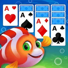 Скачать взлом Solitaire Fish Klondike Card (Солитер Карточная игра Клондайк Фиш)  [МОД Бесконечные деньги] - стабильная версия apk на Андроид